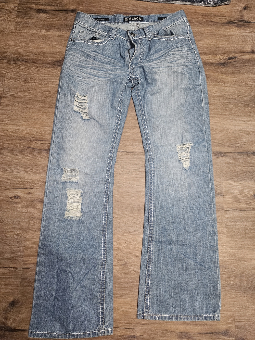 Black Brand- Light Blue Distressed Men’s Jeans